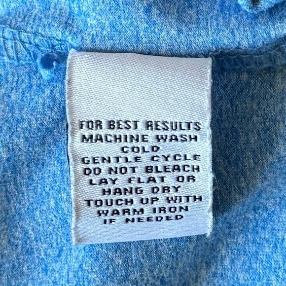 Straight Down Golf Shirt Men's M Blue Long Sleeve 1/4 Zip Performance - Picture 9 of 11